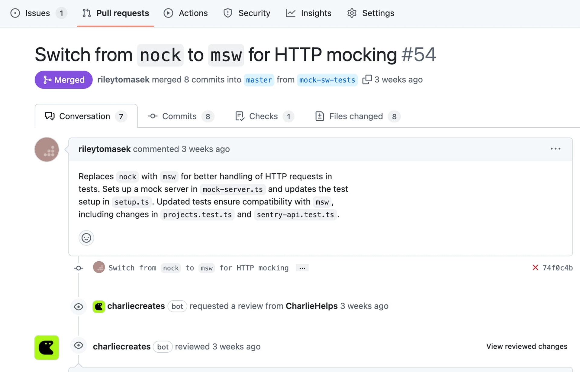 Open Your Pull Request