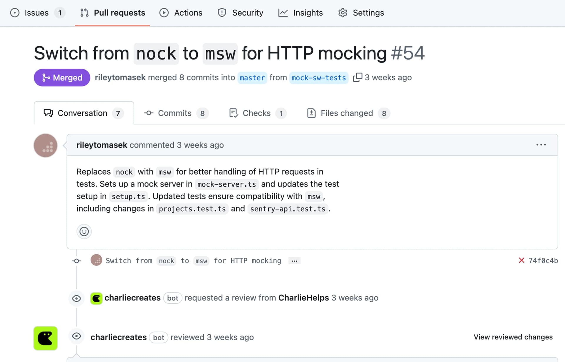 Instant GitHub Review